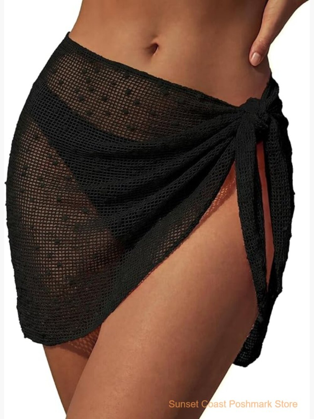 Crochet Sarong Wrap Beach Cover Up Bikini Coverup